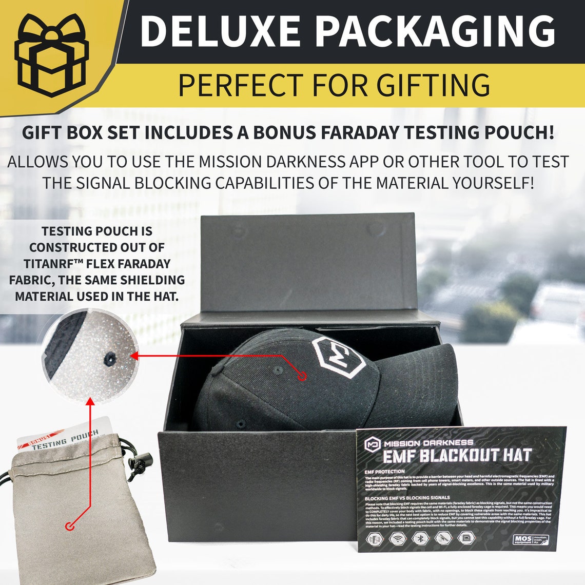 Mission Darkness EMF Blackout Hat - Etsy
