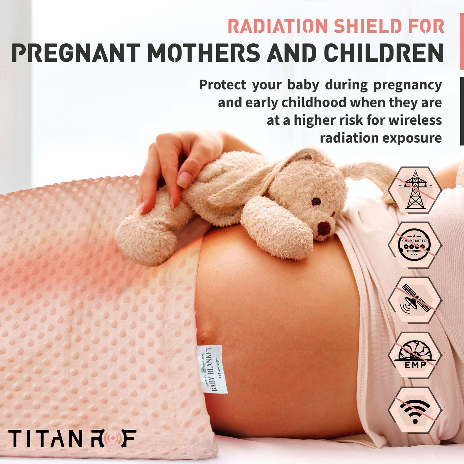 EMF Faraday Blanket Cell Phone Shielding for Pregnancy Infants Babies  Children Maternity