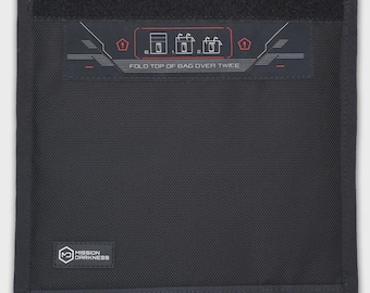 Mission Darkness Faraday Bag for Phones | Signal Blocking RF Shield Pouch | Anti-Hacking Anti-Tracking Protection