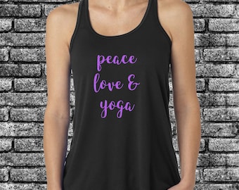 women/'s flowy racerback tank top Be Positive Save Bees Honey Bee Yoga meditation gym workout shirt sister gift namaste wife girl boss