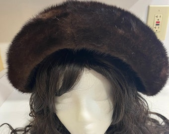 1960s Rex of Hollywood Made to Order Mink Large Chapeau,