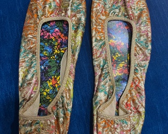 60s Multicolored Metallic Slippers
