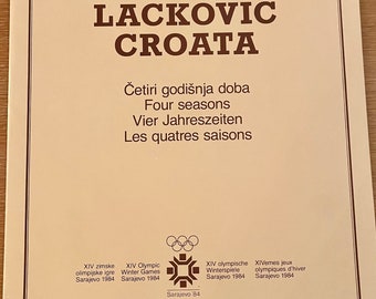 Ivan Lackovic Croatia Set of 4 Art Prints for Framing