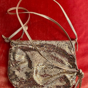 Whiting and Davis Gold Mesh Bag - Etsy
