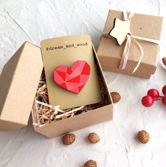 Unique Valentine S Day Gift For Friend Handmade Red Etsy