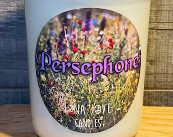 100% Soia 8 oz Persefone Dea della Primavera E La Candela Profumata degli Inferi Mitologia Greca