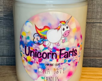 100% Soy Unicorn Farts Candle