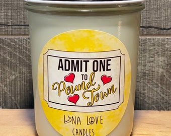 100% Soy Ticket To Pound Town Lemon Pound Cake Scented Candle 8 oz