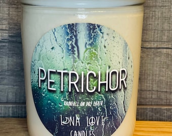 100% Soy Petrichor Scented Candle 8 oz