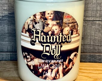 100% Soy Haunted Doll Halloween Spooky Inspired Scented Candle