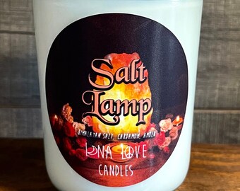 100% Soy Salt Lamp Scented Candle 8 oz