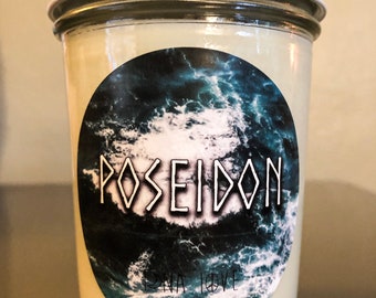 100 % soja Poseidon-inspirerat doftljus 237 ml