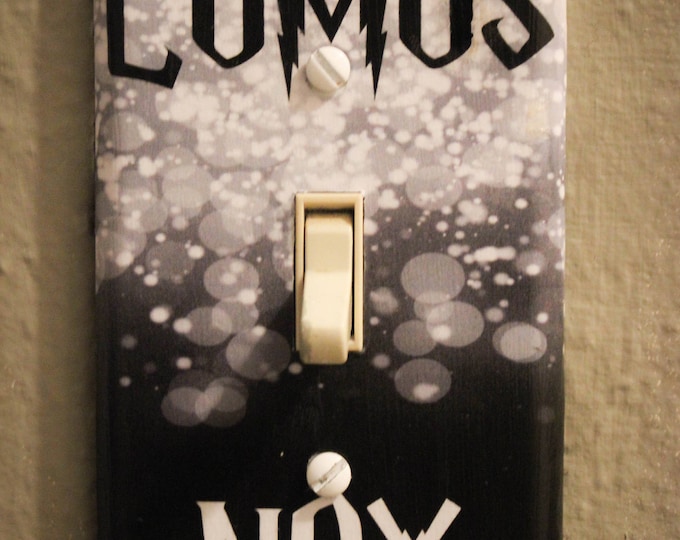 Lumos and Nox Light Switch Cover Wood - Etsy