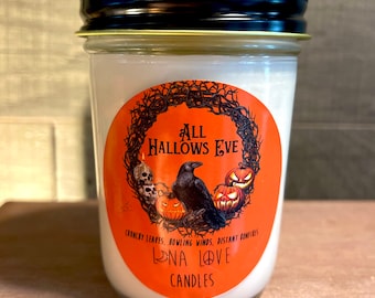 Vela perfumada 100% soya "All Hallows Eve" 8 oz