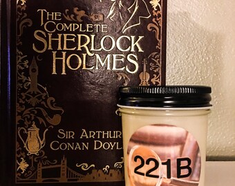 100% Soy 221B Sherlock Scented Candle