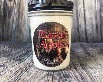 Poison Apple 100% Soy Candle Snow White Inspired Candle