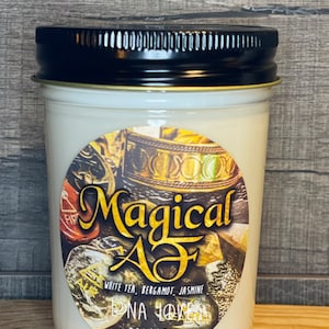 100% Soy 8 oz Magical AF Scented Candle Witchy