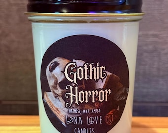 100% Soy “Gothic Horror” Scented Candle 8 oz