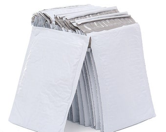 Poly Bubble Mailers, White, Bubble Envelopes, Padded, Poly Mailers, Poly Bags, Shipping, Envelope, Packaging, Shipping Supplies, Self Seal