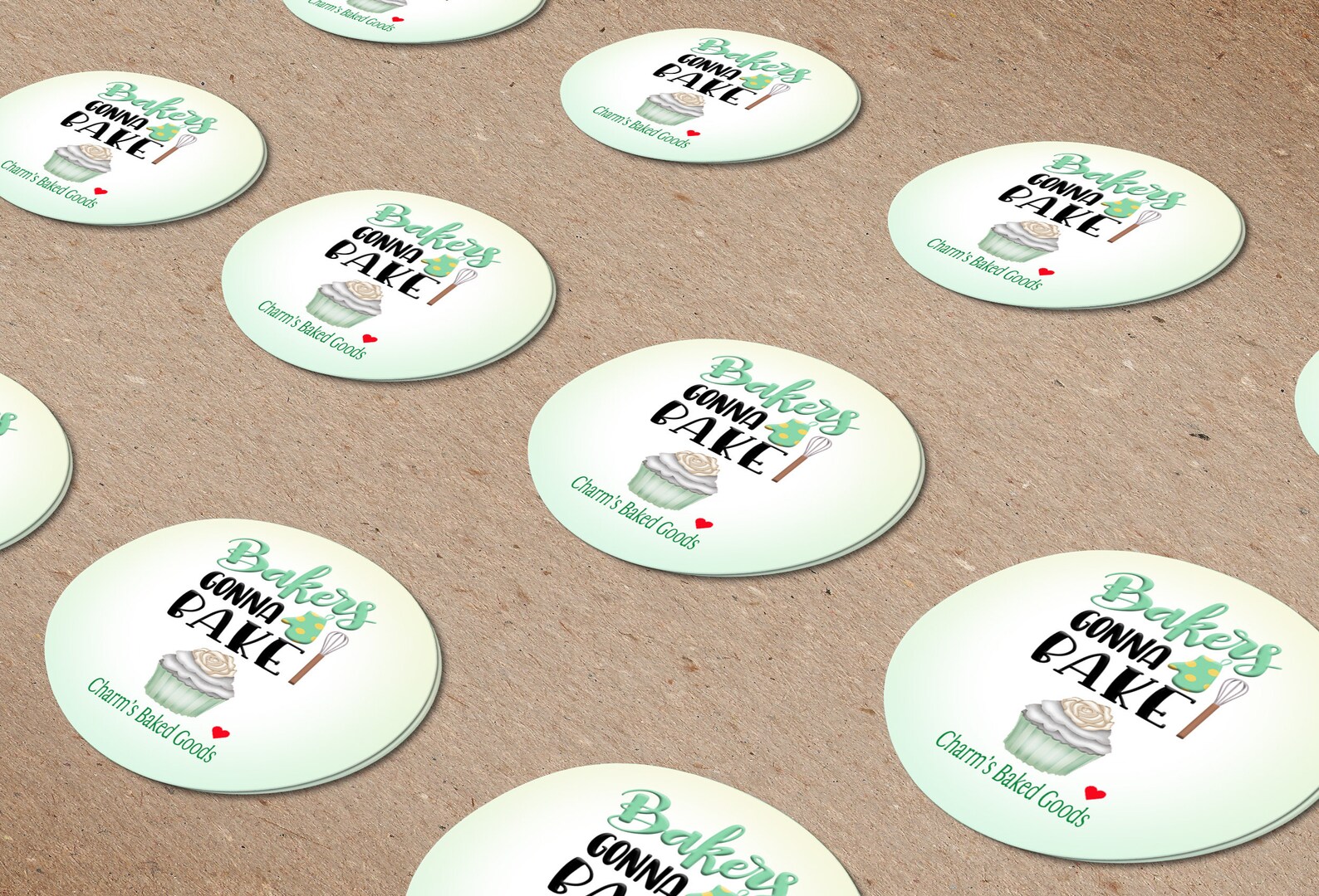 Food Baking Chef Gift Stickers Personalized Cake Bakery Etsy España