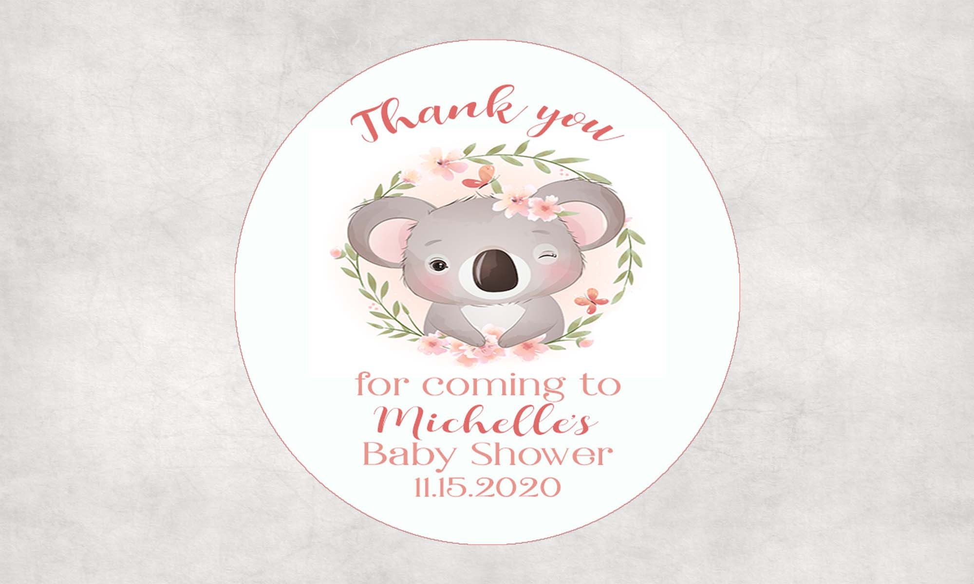 Sticker pour porte Bébé Koala - Koala Ourson - Filles - Garçons - Enfants -  85x205 cm