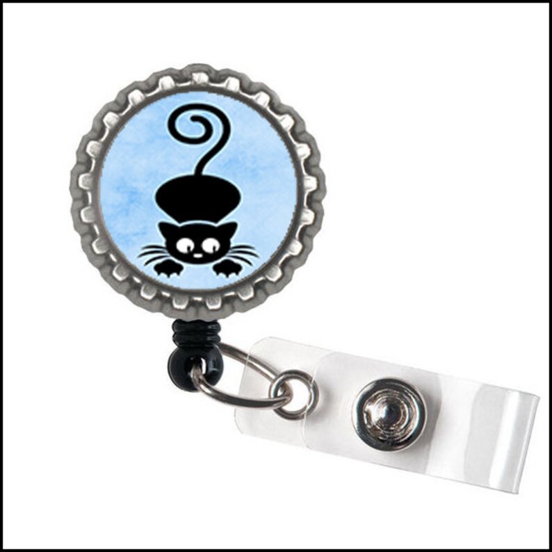 Cute Black Cat Bottle Cap Image Sheet Printable Kitten Etsy