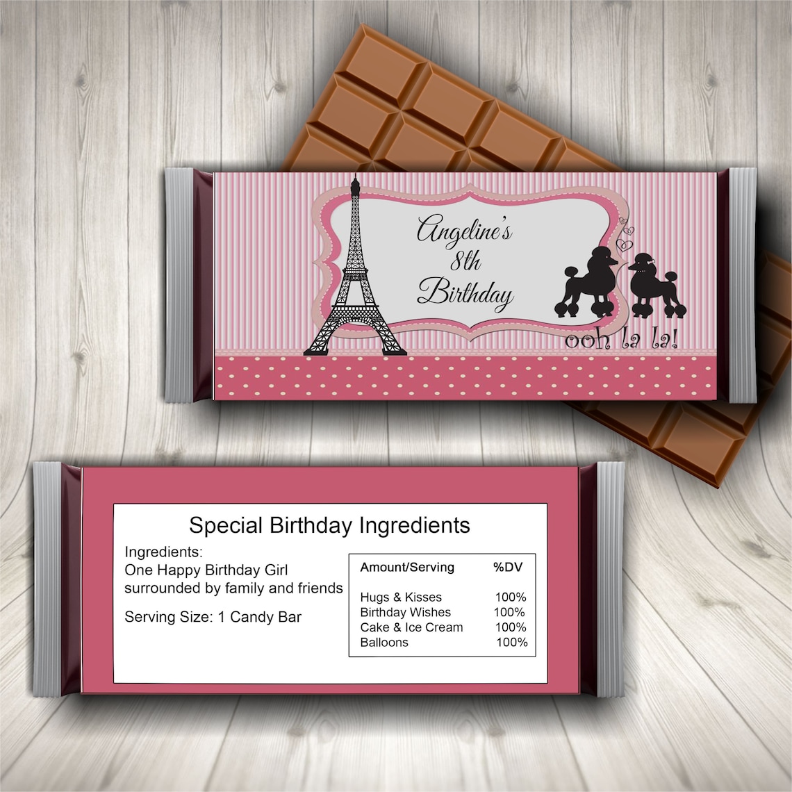 Paris Birthday Party Favors Water Bottle Label Paris Theme - Etsy