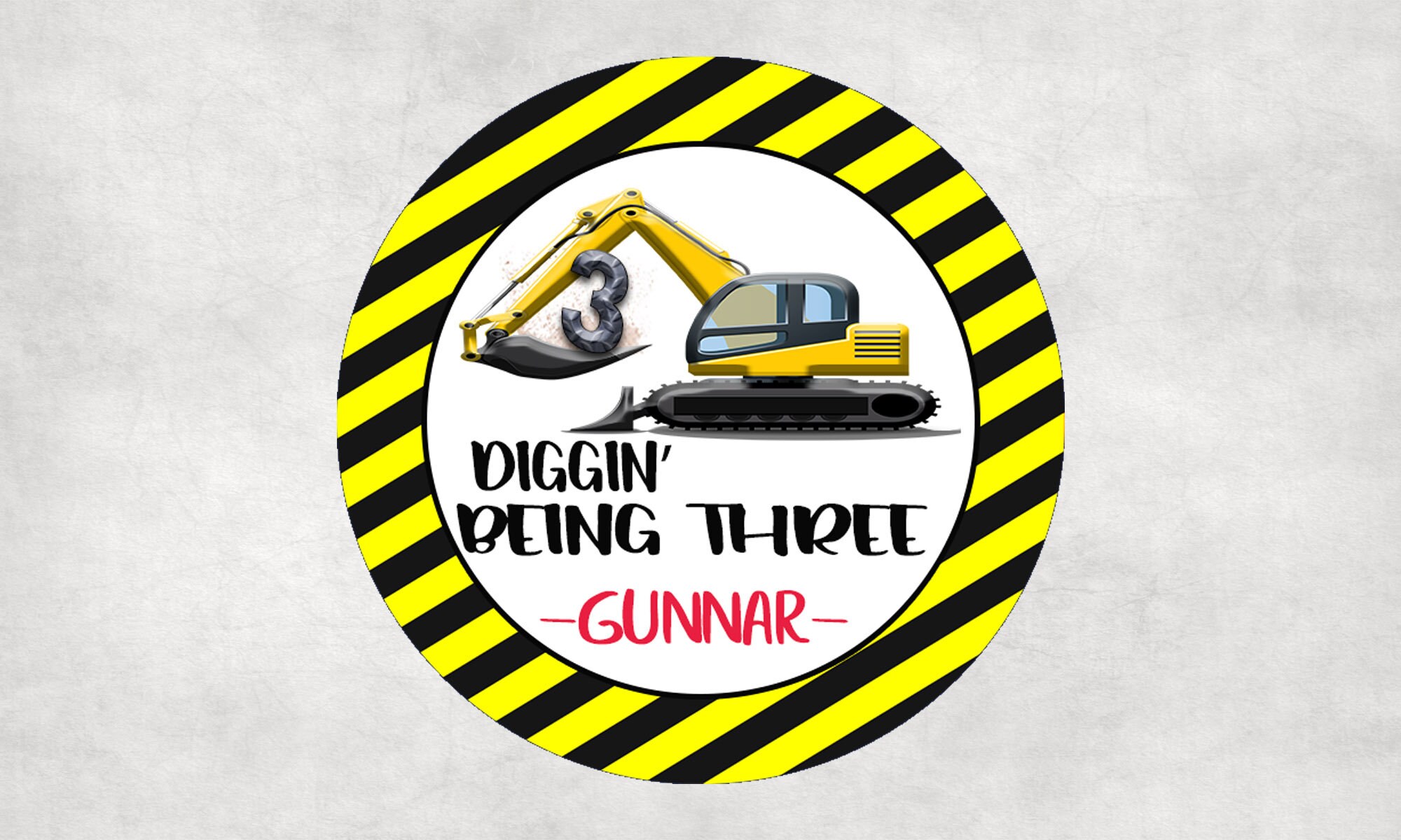 Personalized Construction Excavator Truck Stickers Diggin | Etsy