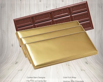 Buy Chocolate Foil Wrapper - Large Size - Embossed Pattern Gold