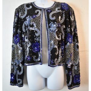 Vintage Sequin Jacket - Etsy