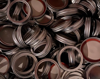 25, 50 or 75 sets of Mason jar seals/rings, Mason Jar Rings, Mason Jar Seals, Canning Lids, FREE SHIPPING