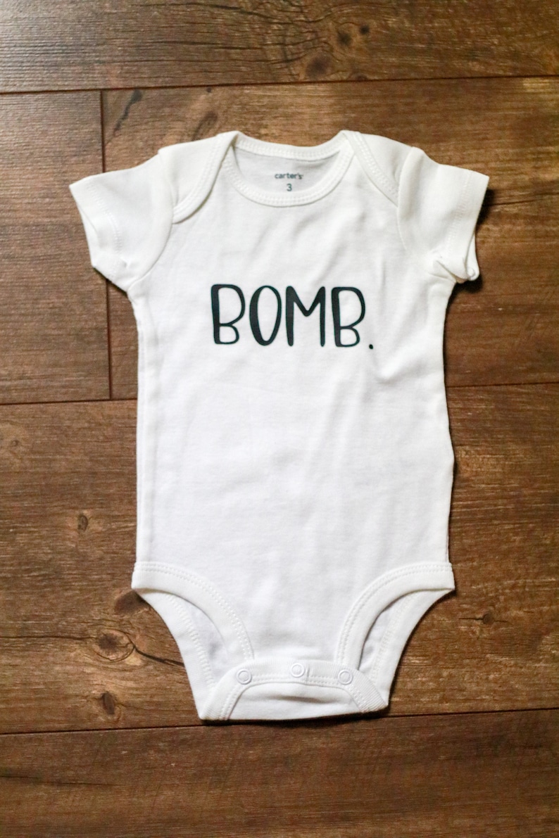 Bomb Mom funny mom shirt, Bomb Kid t-shirt, matching mommy and baby outfit, Christmas gifts for Mom, step mom gift, stocking stuffers for image 4
