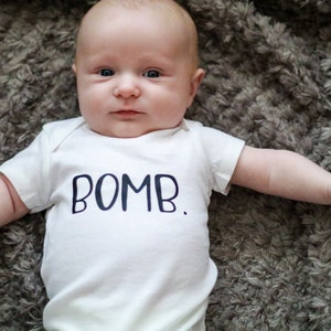 Bomb Mom funny mom shirt, Bomb Kid t-shirt, matching mommy and baby outfit, Christmas gifts for Mom, step mom gift, stocking stuffers for image 3