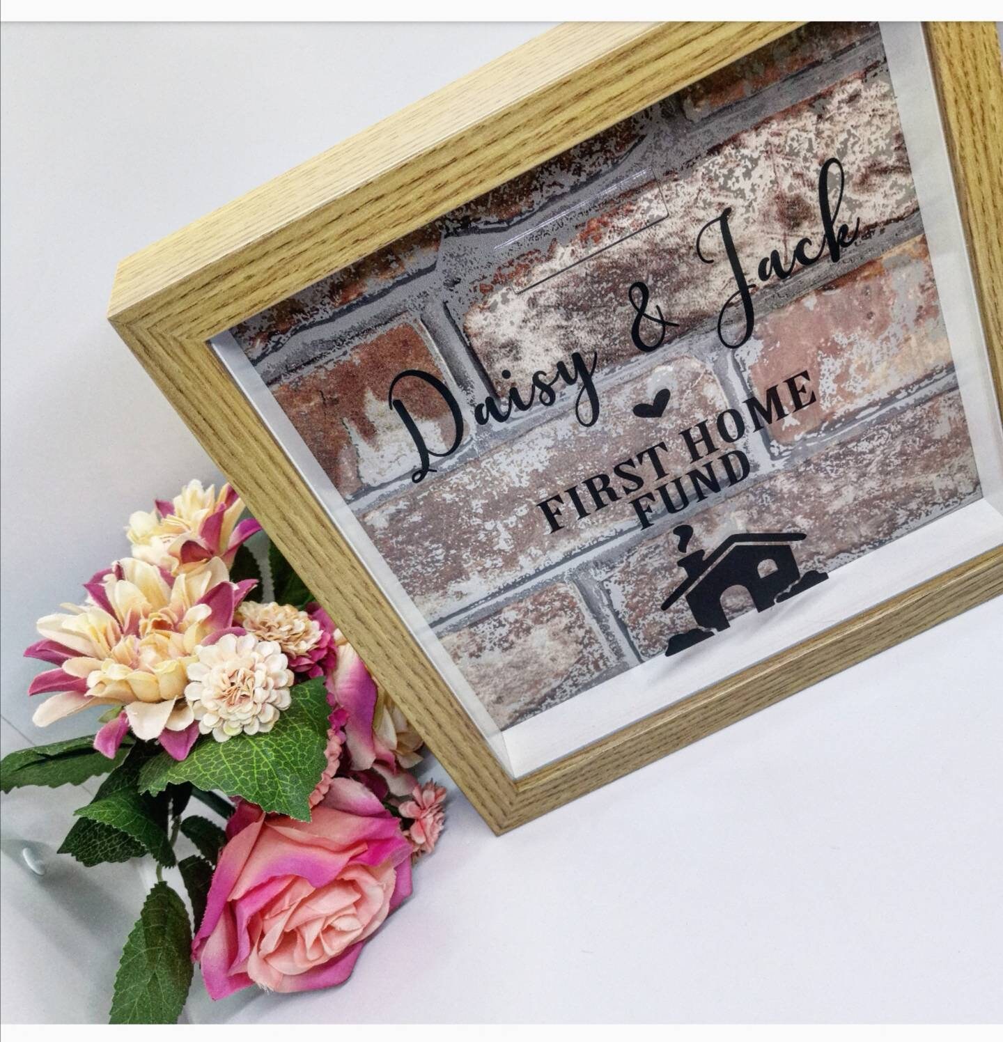 Personalised Money Box Frame Moneybox First Home Fund Etsy UK