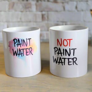 Paint Water Pot & Not Paint Water Pot | Paint Brushes | Gifts For Artists