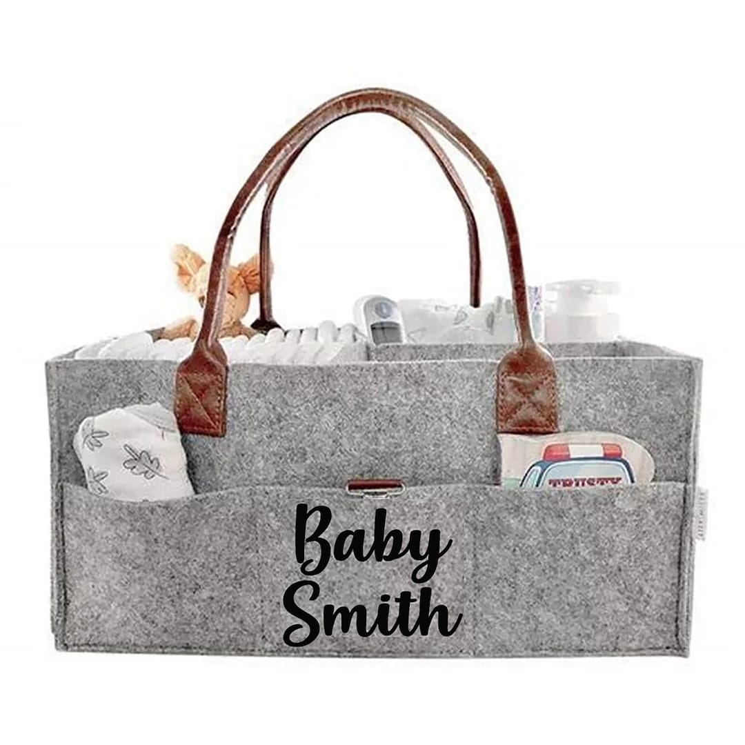 Personalised Felt Baby Storage Caddy Various Text/colour Options. Etsy UK