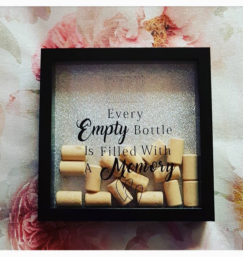 Cork/bottle Top Memory Frame Wine Memories Keepsake Gifts Etsy UK