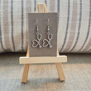 Nurse / Doctor Heart Stethoscope Earrings