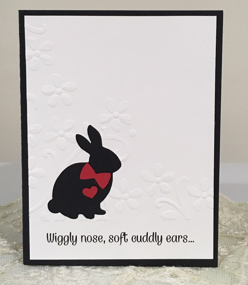 Handmade Loss of a Pet Bunny Rabbit Sympathy Card Etsy