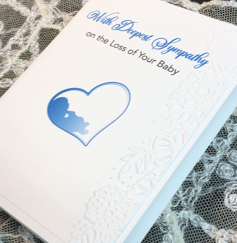 Handmade Exquisite Unique Baby Boy Sympathy Card Loss of Etsy