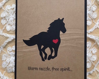 Handmade Horse Sympathy Card: Pet Loss Condolence