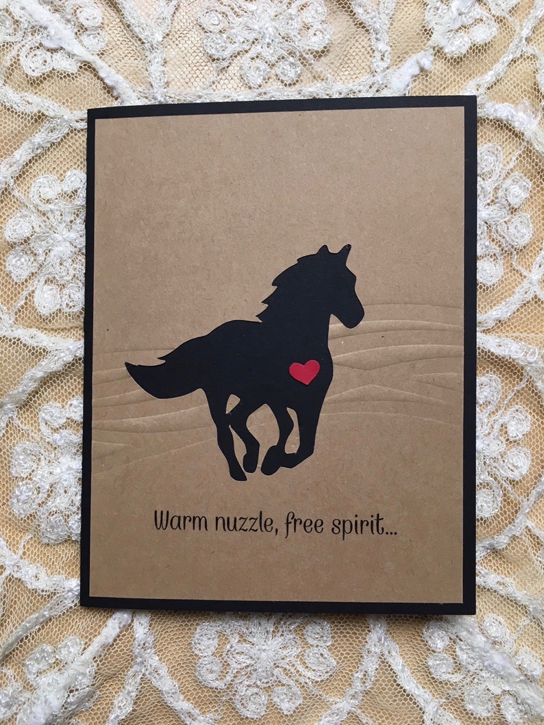 Handmade Loss of a Pet Horse Sympathy Card Condolence for Etsy