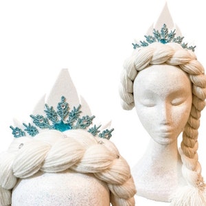 QUEEN ELSA FROZEN Costume Tiara Headband Braid