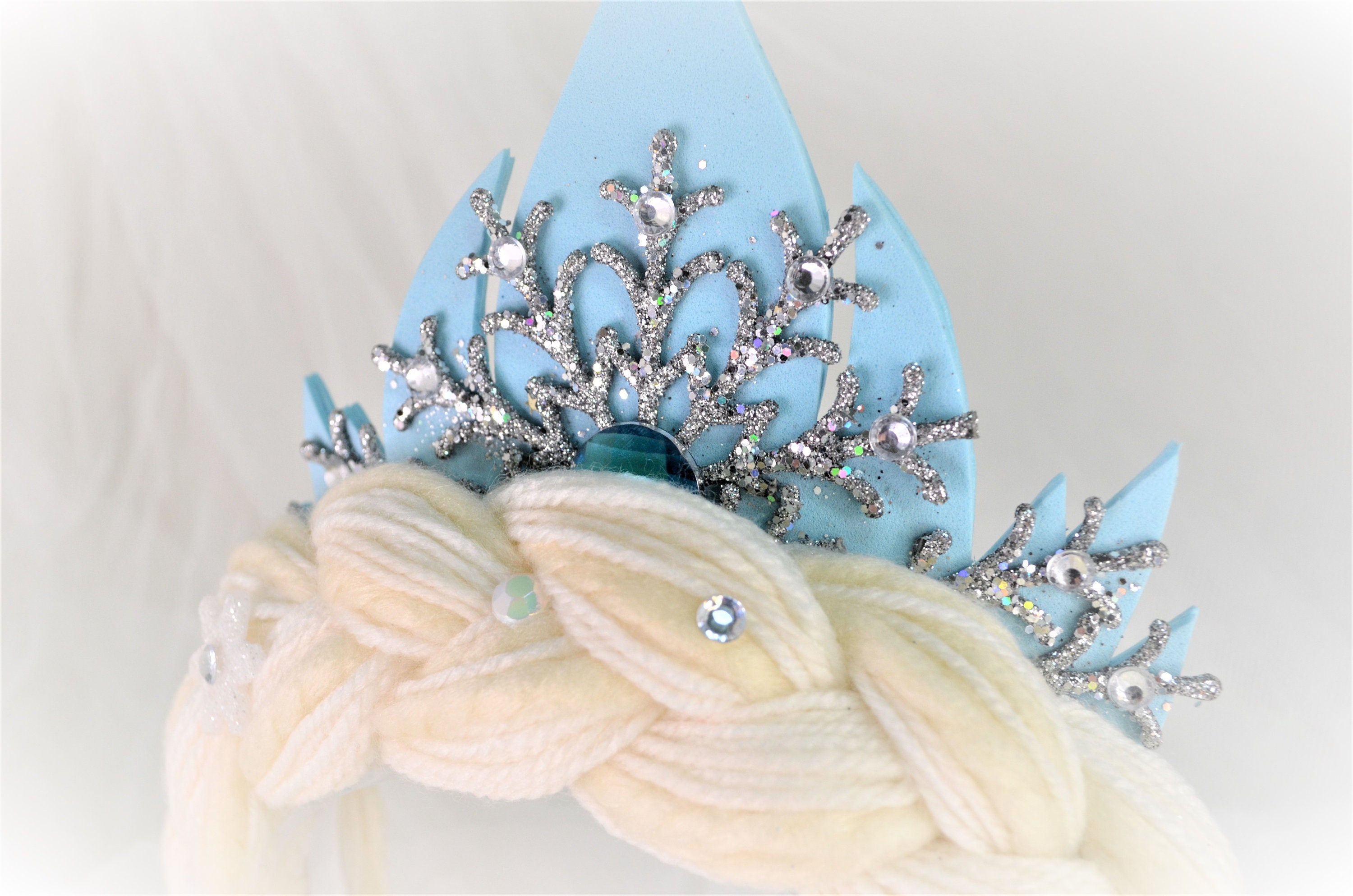 QUEEN ELSA FROZEN Traje Tiara Trenza de diadema Etsy