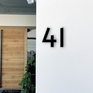 números de casas contemporáneas