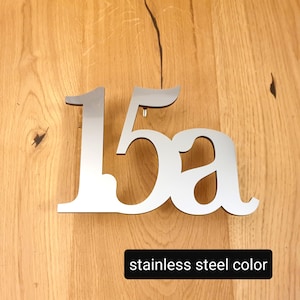 Placa de número de casa - Signo de número retro - Placa de dirección rústica - Signo de casa - Número de casa - Signo de dirección moderno