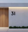 Modern House Numbers for Outside - Hidden Fixings - Floating House Numbers - Black Anthracite RAL 7016 Grey  White - Different Sizes product logo