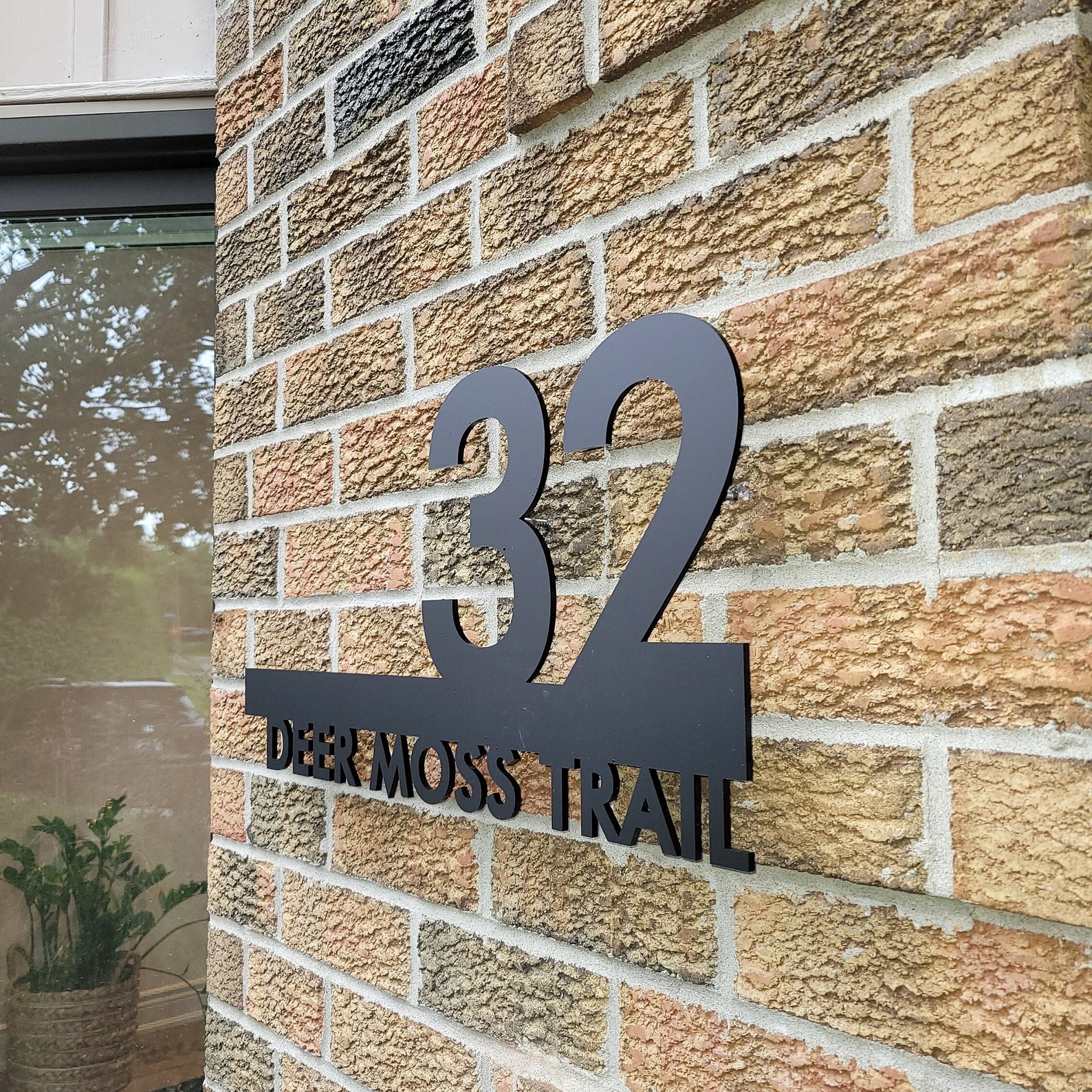 Modern House Numbers Address Signage House Numbers Address Etsy