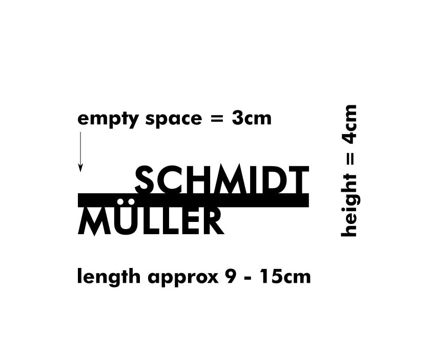 Personalized Name Plate for Mailbox Family Name Door Sign Etsy