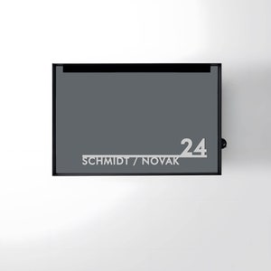 Placa de nombre personalizada para buzón - Placa de dirección para buzón - Letrero de puerta con nombre de familia - Letrero de buzón con nombre de familia - Placa para buzón
